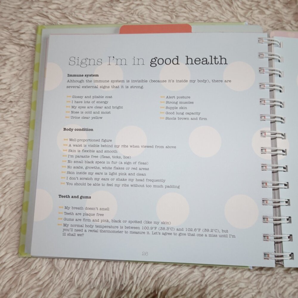 My Dog's Journal (scrapbook / baby book for dogs), Spiral, Hard Cover, NWT - Picture 9 of 11